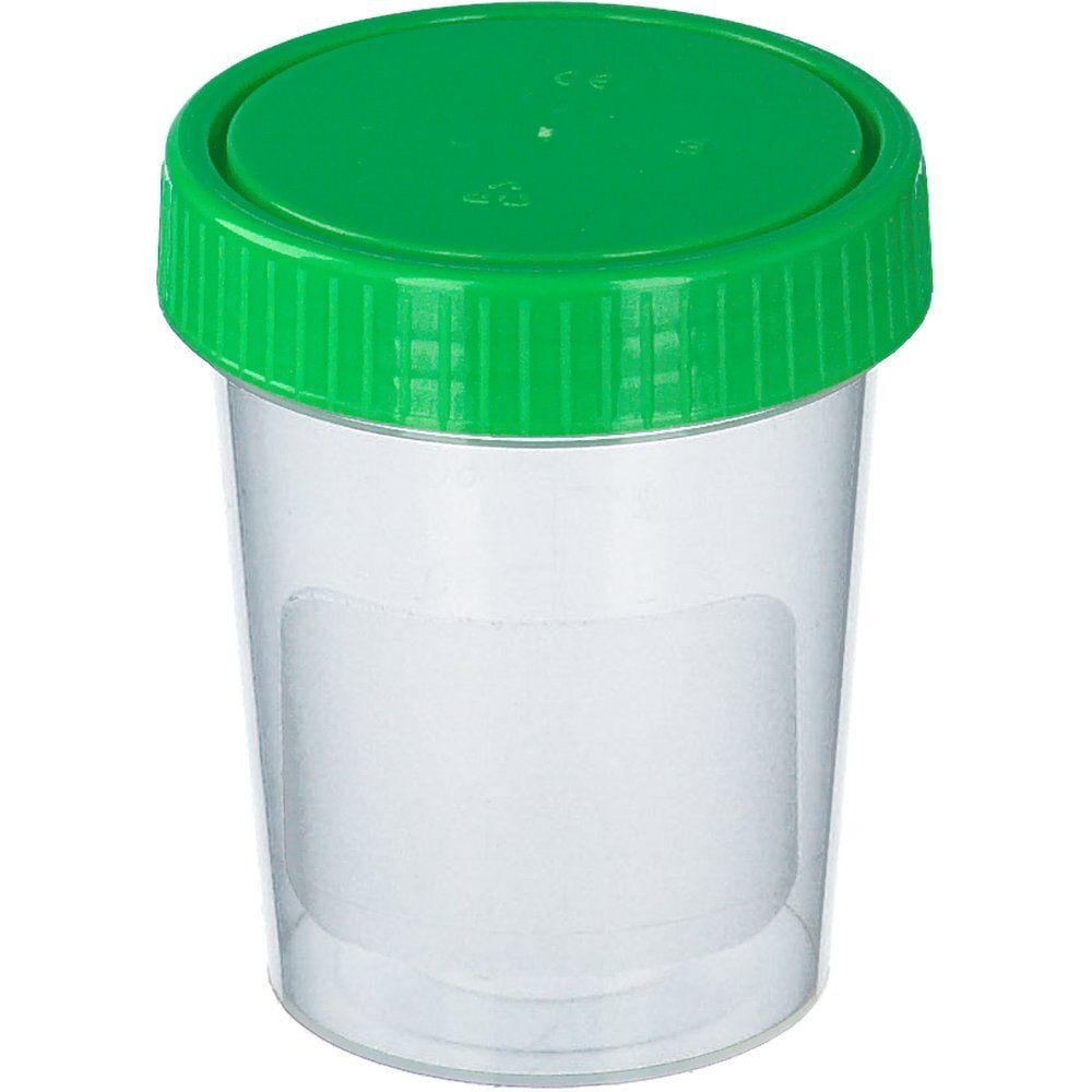 Urinbecher mit Schraubdeckel 125 ml 100 St Becher