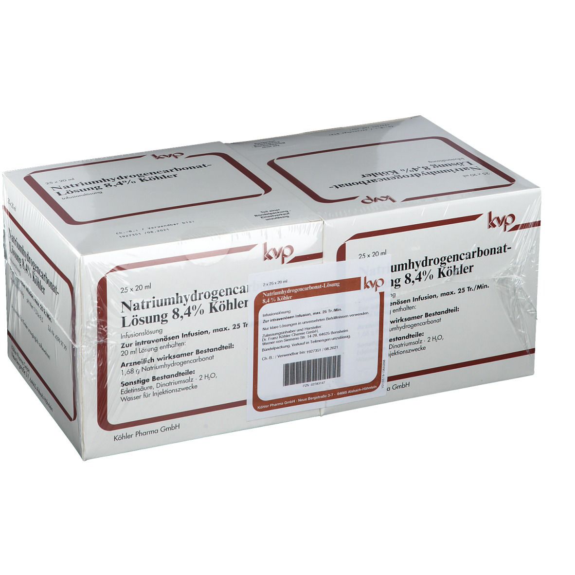 Natriumhydrogencarbonat - Lösung 8,4% Köhler 10X5X20 ml Infusionslösung