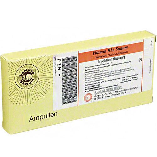 Vitamin B12 Sanum Ampullen 50X1 ml Injektionslösung