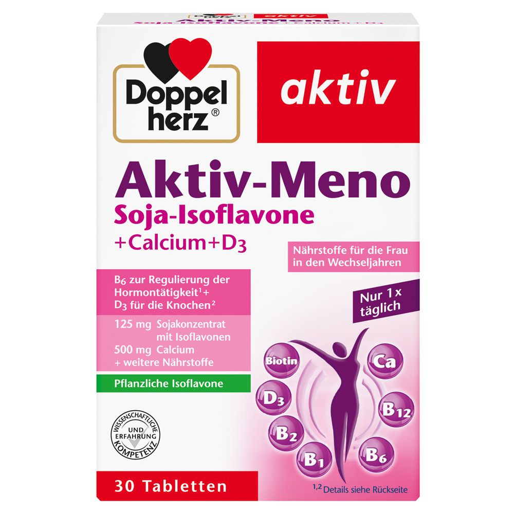 aktiv Aktiv-Meno Soja-Isoflavone + Calcium + D3 Tabletten 30 St Tabletten