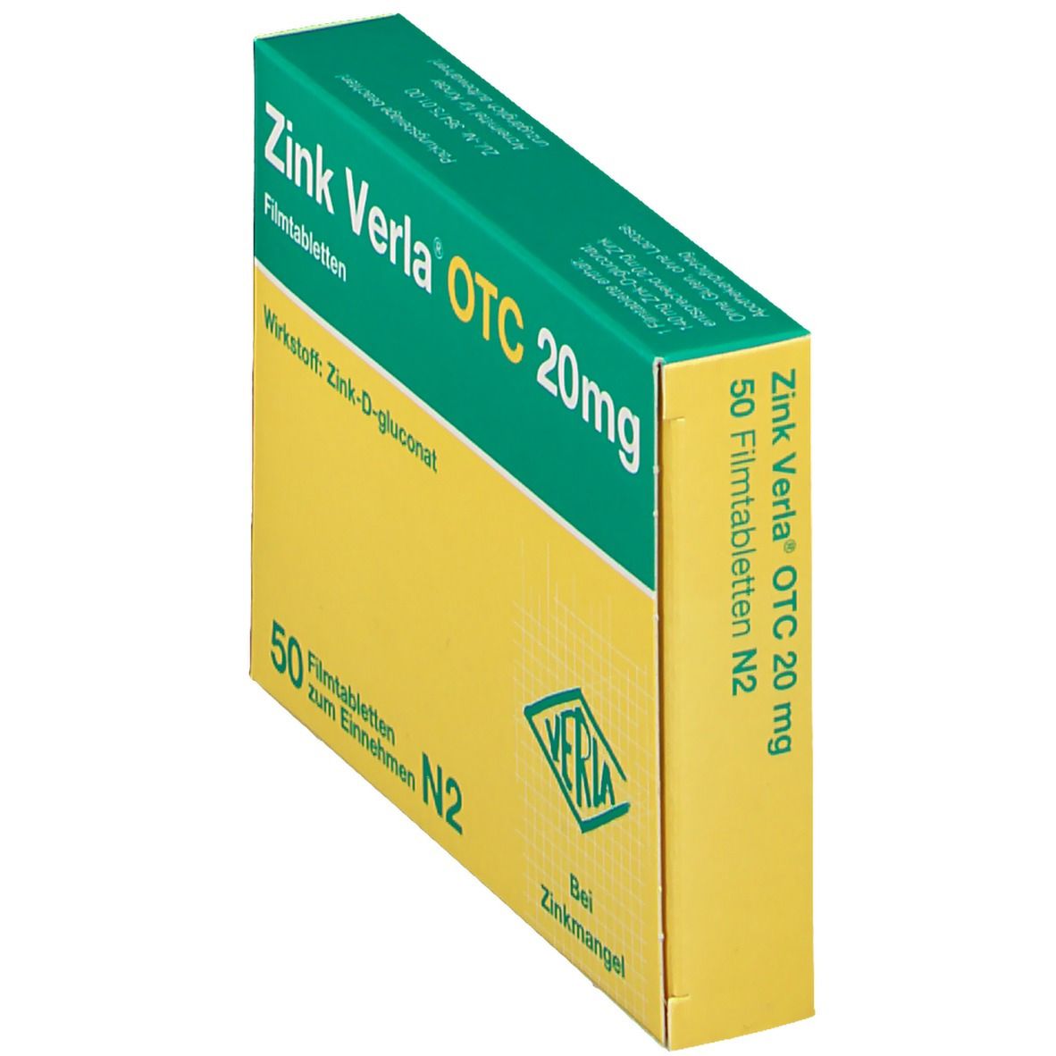 Zink Verla OTC 20 mg Filmtabletten