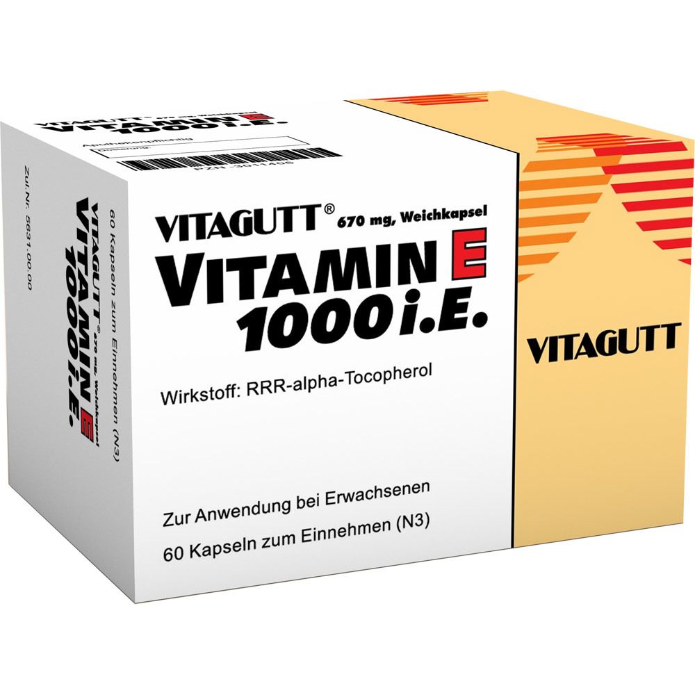 VITAGUTT Vitamin E 1000 Weichkapseln 03011406 