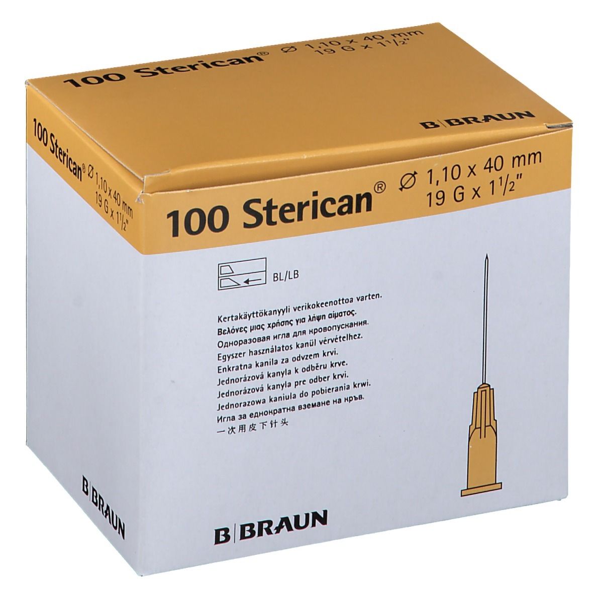 Sterican® zur Blutentnahme G 19 x 1 1/2 1,10 x 40 mm