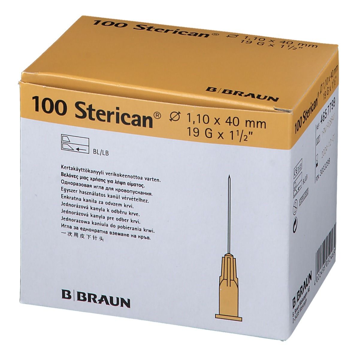 Sterican® zur Blutentnahme G 19 x 1 1/2 1,10 x 40 mm