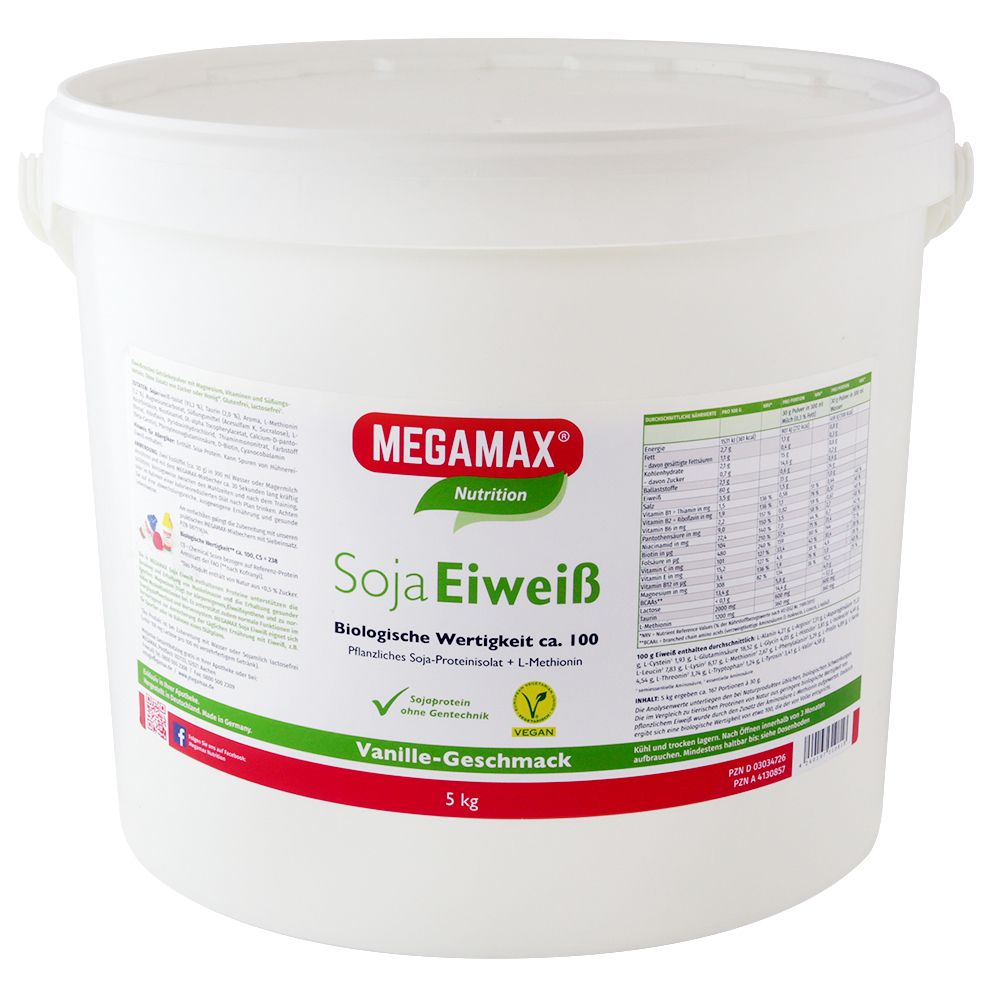 MEGAMAX® Nutrition Soja Eiweiß Vanille-Geschmack