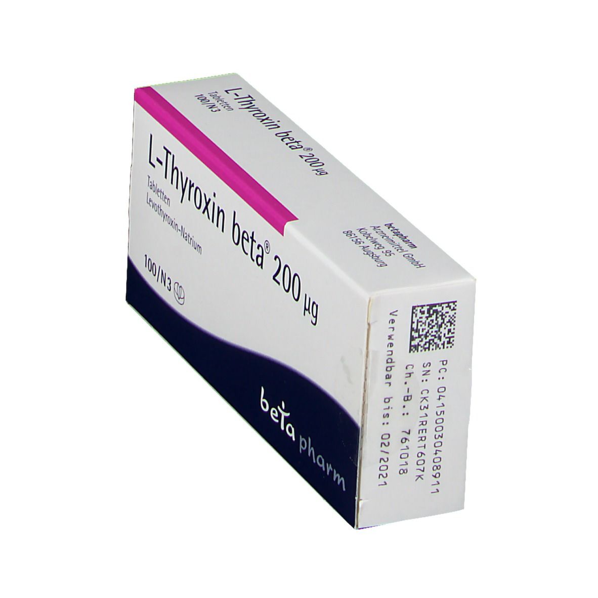 L-Thyroxin beta 200 µg Tabletten 100 St