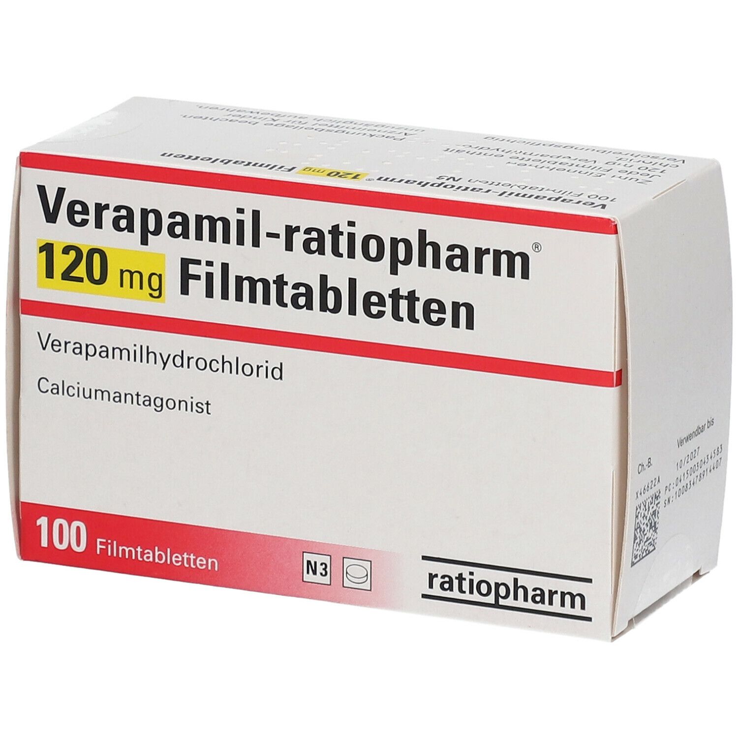 Verapamil-ratiopharm® 120 mg