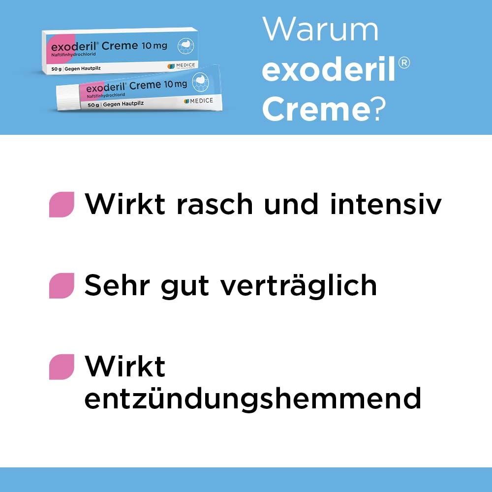 exoderil Creme die Rettung bei Pilzinfektionen der Haut