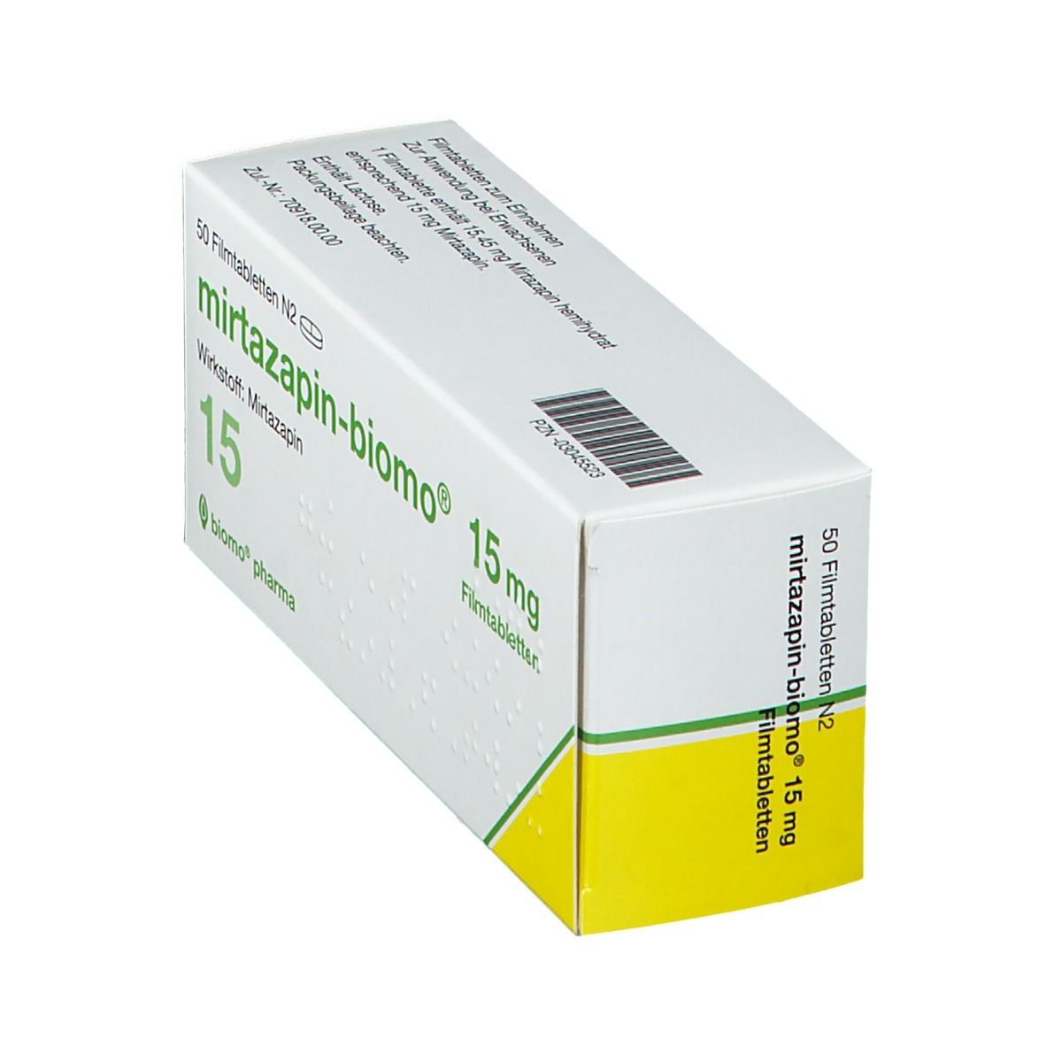 MIRTAZAPIN-biomo 15 mg Filmtabletten 50 St