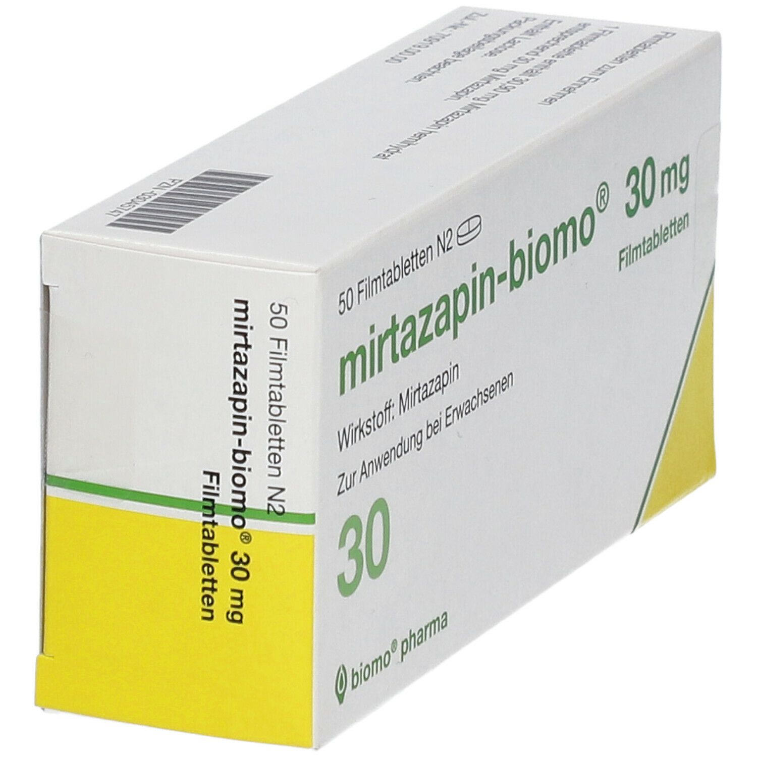 MIRTAZAPIN-biomo 30 mg Filmtabletten 50 St