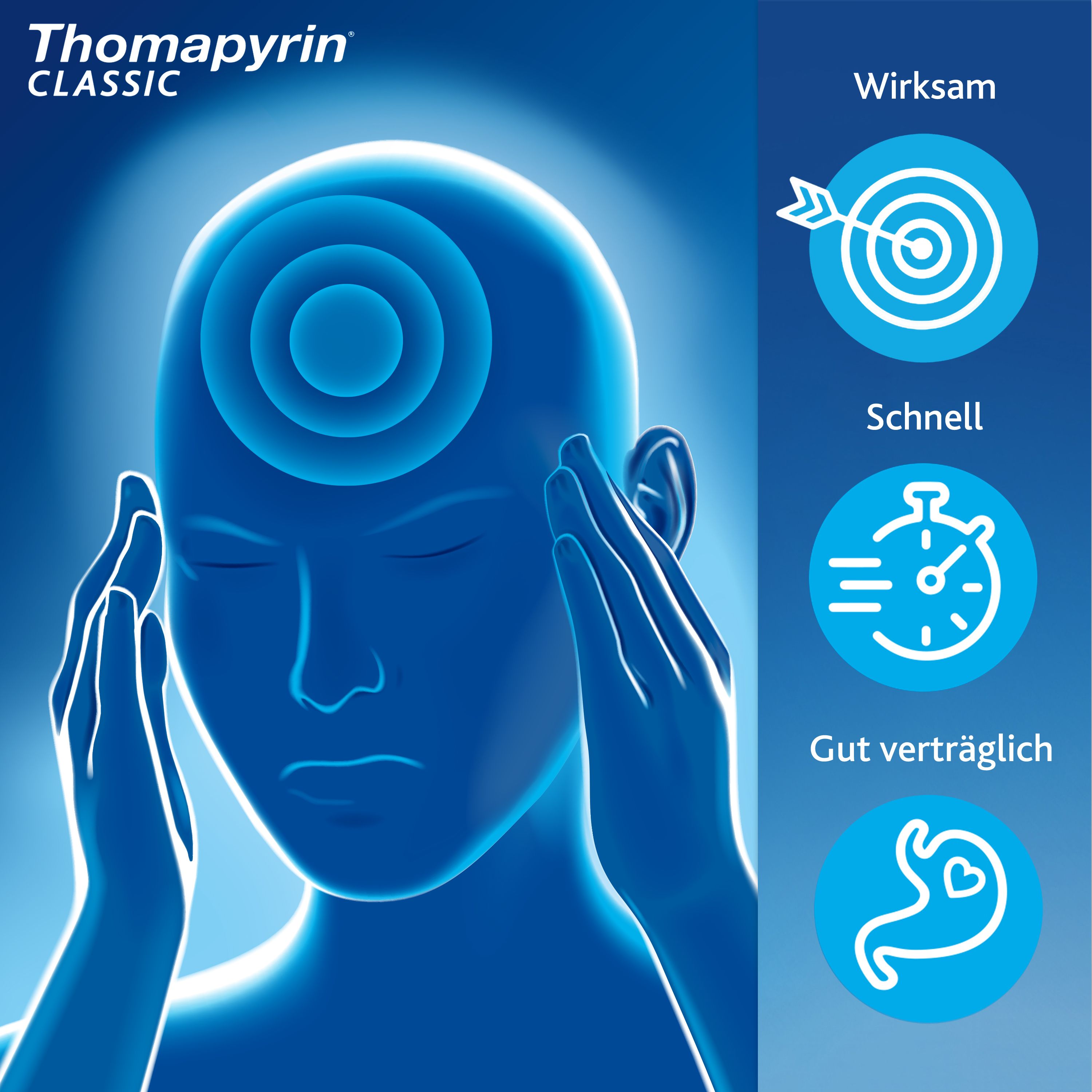 Thomapyrin CLASSIC Schmerztabletten gegen Kopfschmerzen