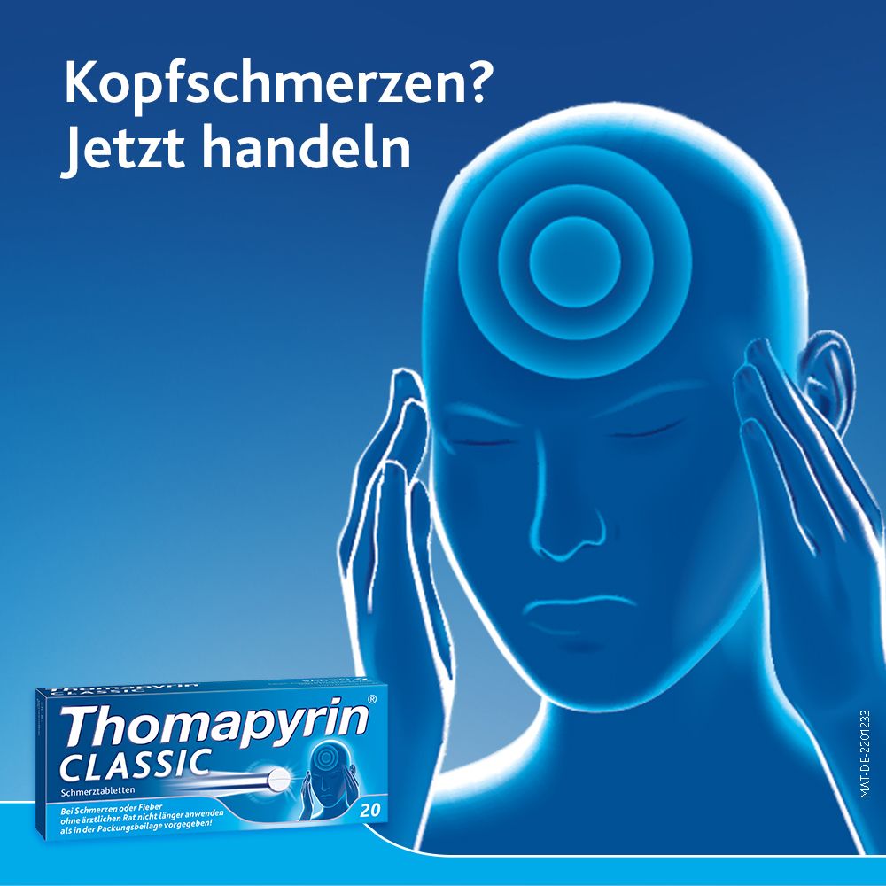 Thomapyrin CLASSIC Schmerztabletten gegen Kopfschmerzen