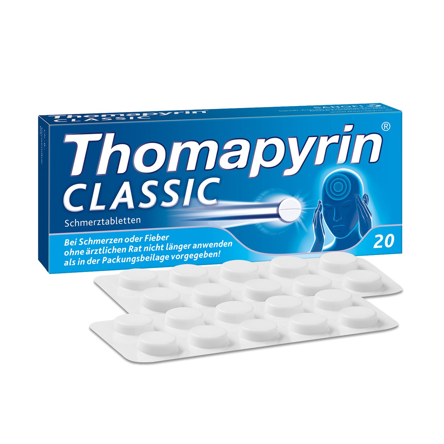 Thomapyrin CLASSIC Schmerztabletten gegen Kopfschmerzen