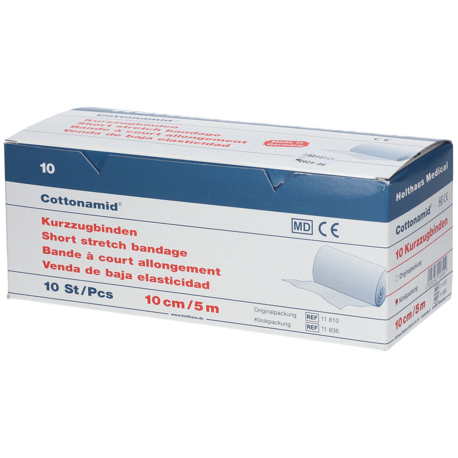 Holthaus Medical Cottonamid® Kurzzug-Binde Verband Binde Bandage