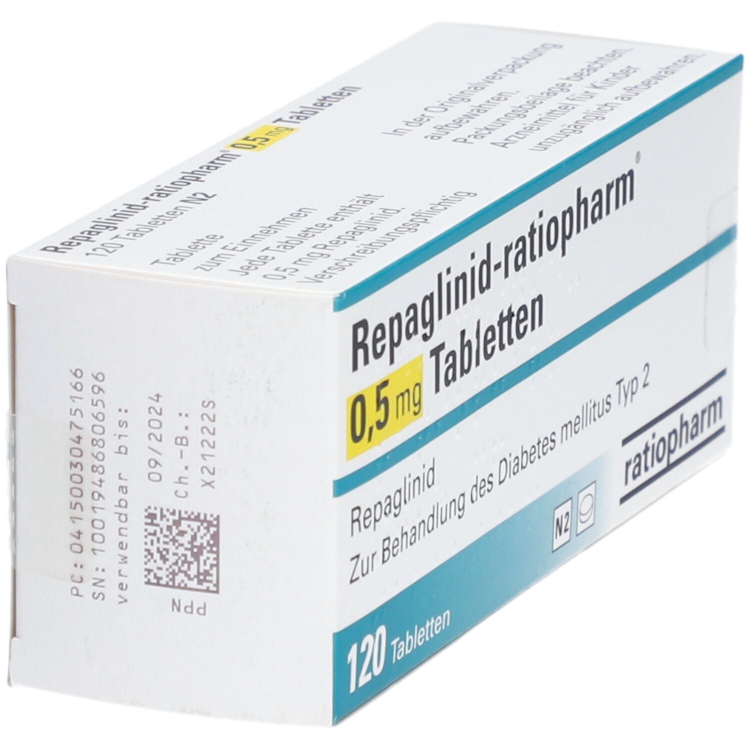 REPAGLINID-ratiopharm 0,5 mg Tabletten 120 St