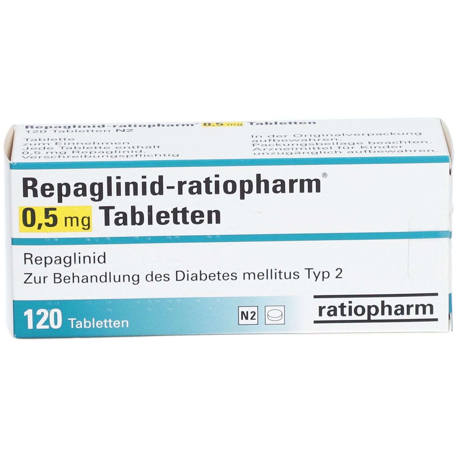 Repaglinid ratiopharm® 20,20 mg 1220 St mit dem E Rezept kaufen ...