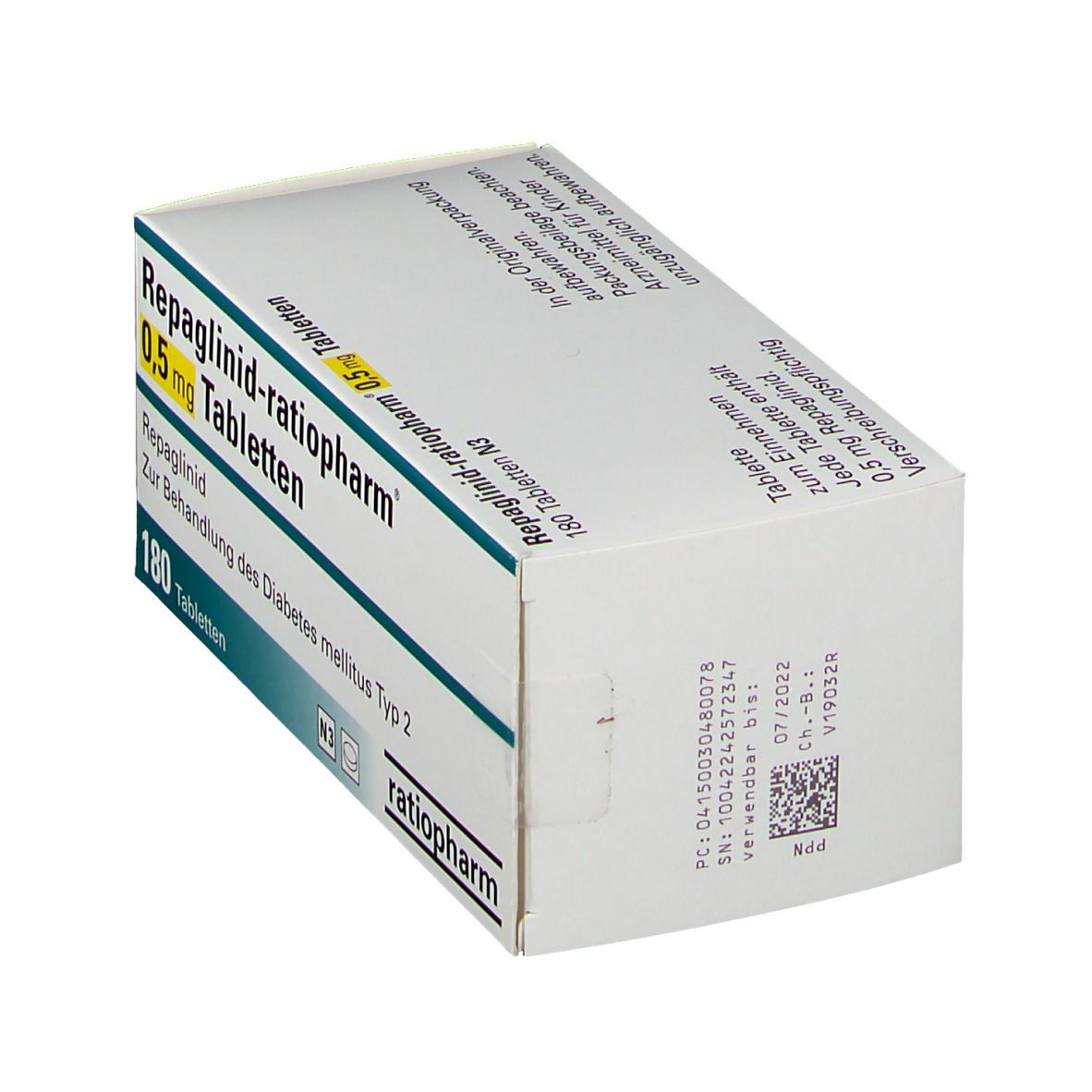 Repaglinid ratiopharm® 20,20 mg 1820 St mit dem E Rezept kaufen ...