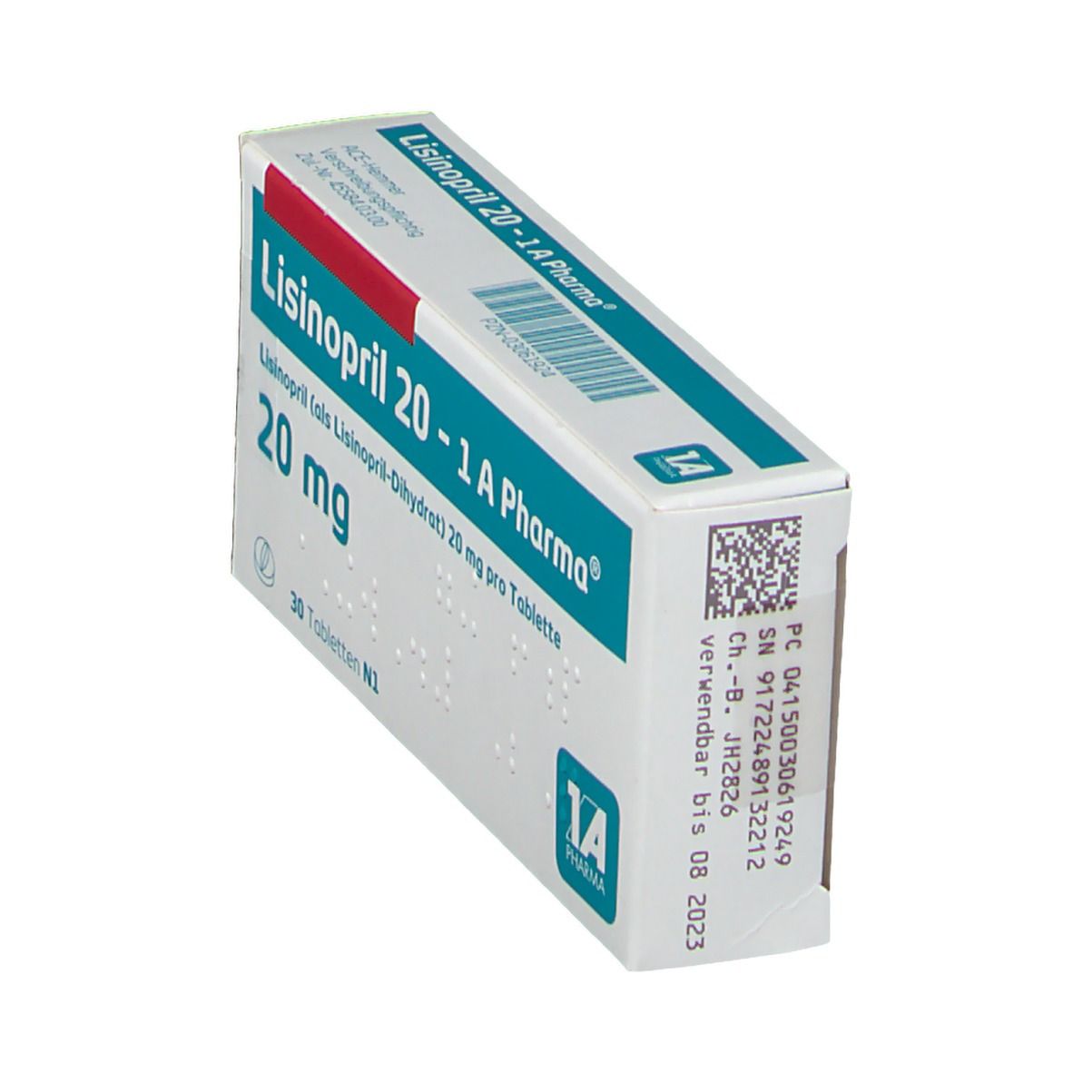 Lisinopril 20-1A Pharma Tabletten 30 St