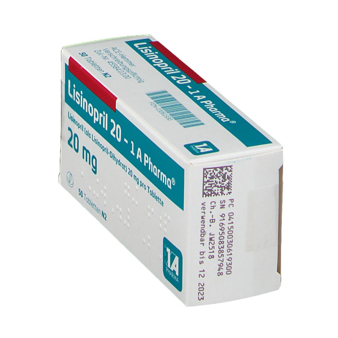 Lisinopril 20-1A Pharma Tabletten 50 St