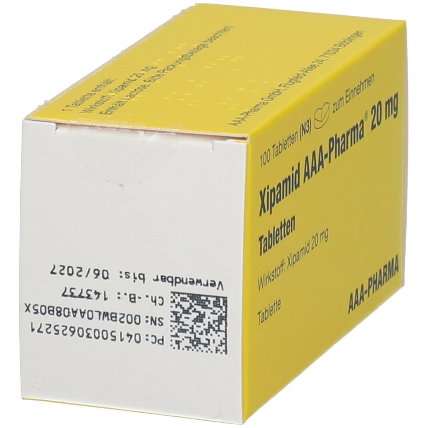 Xipamid 20 mg AAA-Pharma Tabletten 100 St