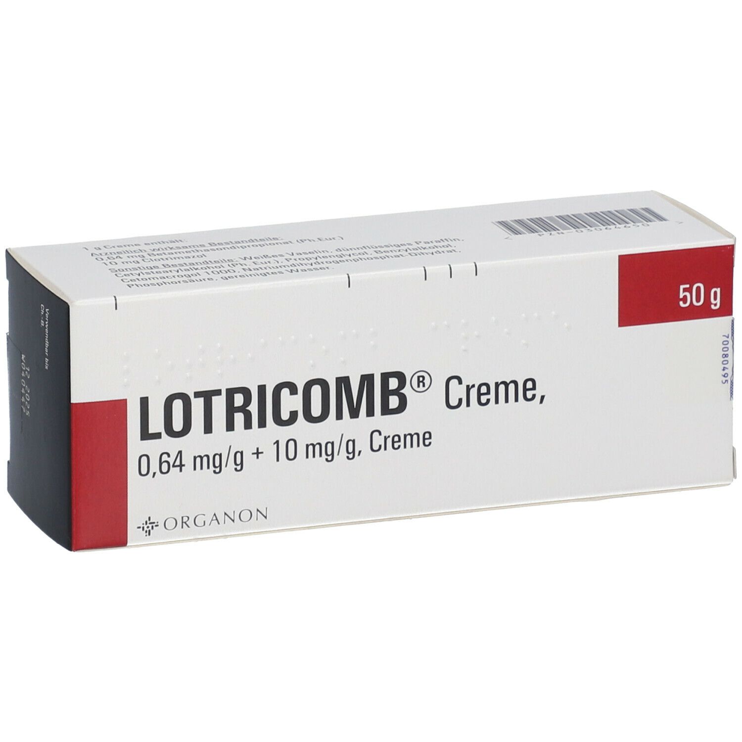 LOTRICOMB® Creme 0,64 mg/g + 10 mg/g