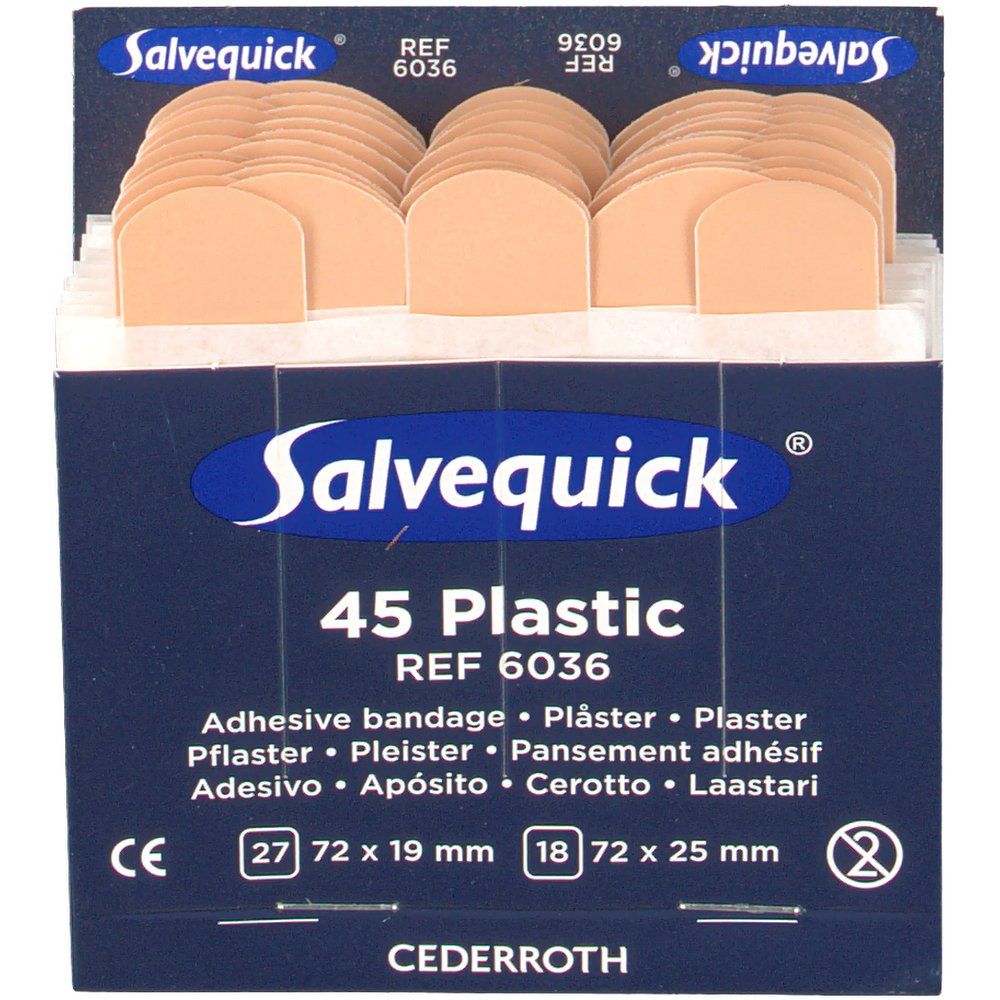 Salvequick® Pflasterstrips wasserfest Nachfülleinsätze
