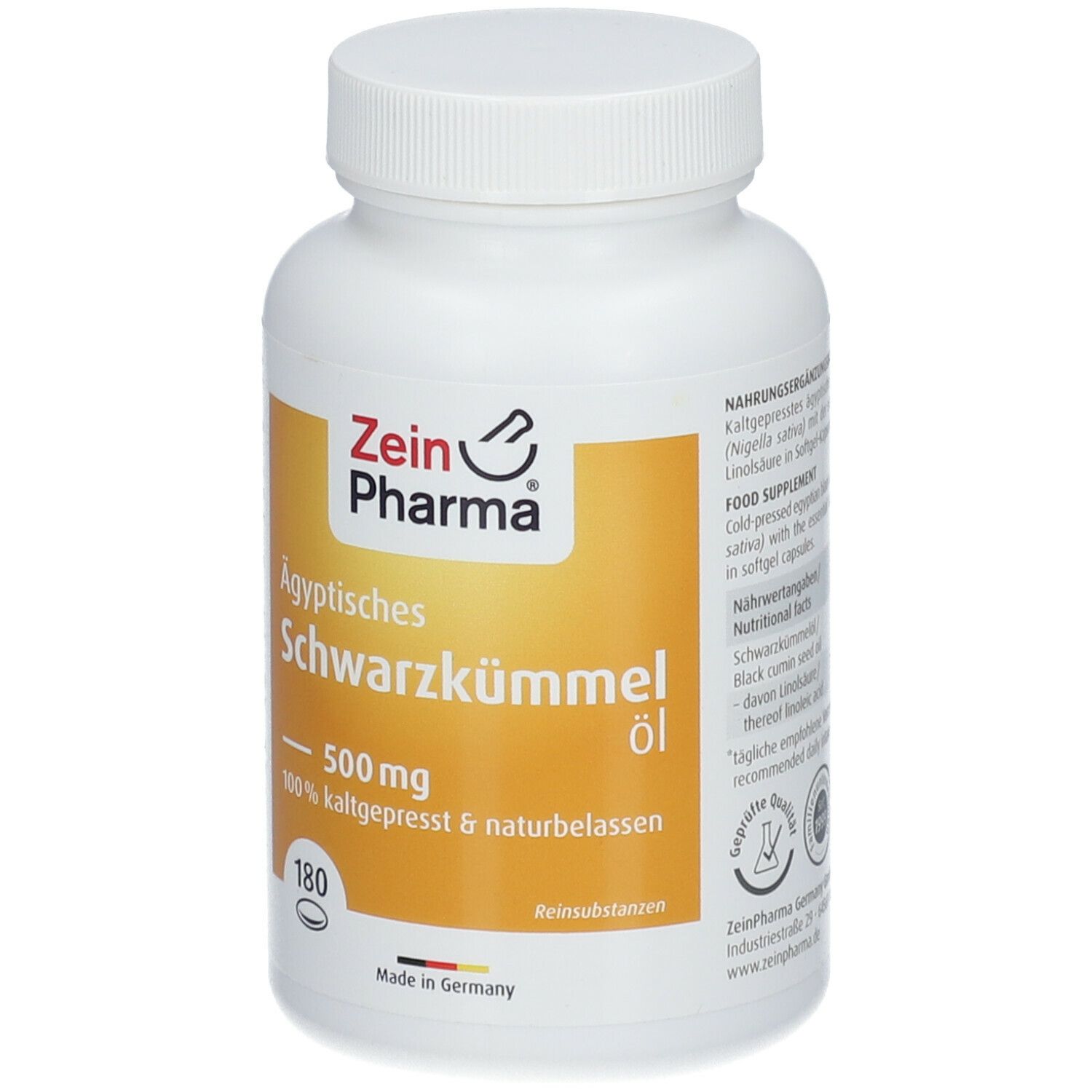 Schwarzkümmelöl Kapseln 500 mg ZeinPharma