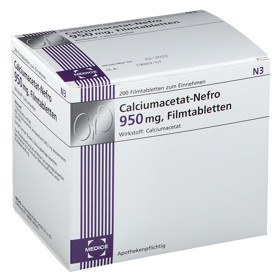Calciumacetat-Nefro 950 mg