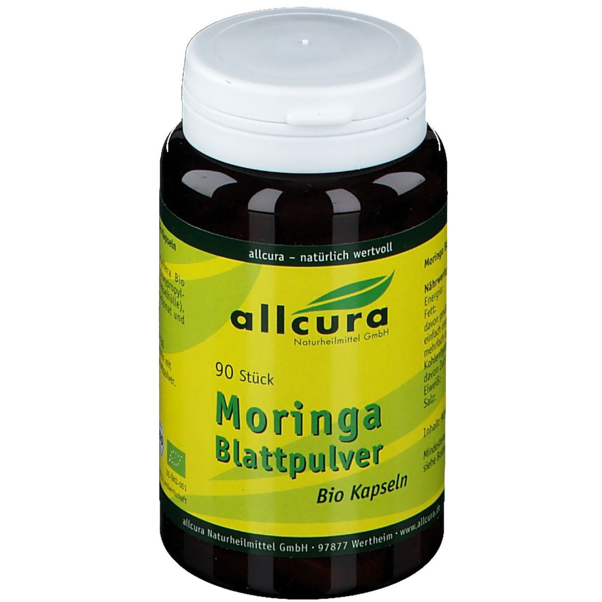 Moringa Blattpulver Bio Kapseln 90 St