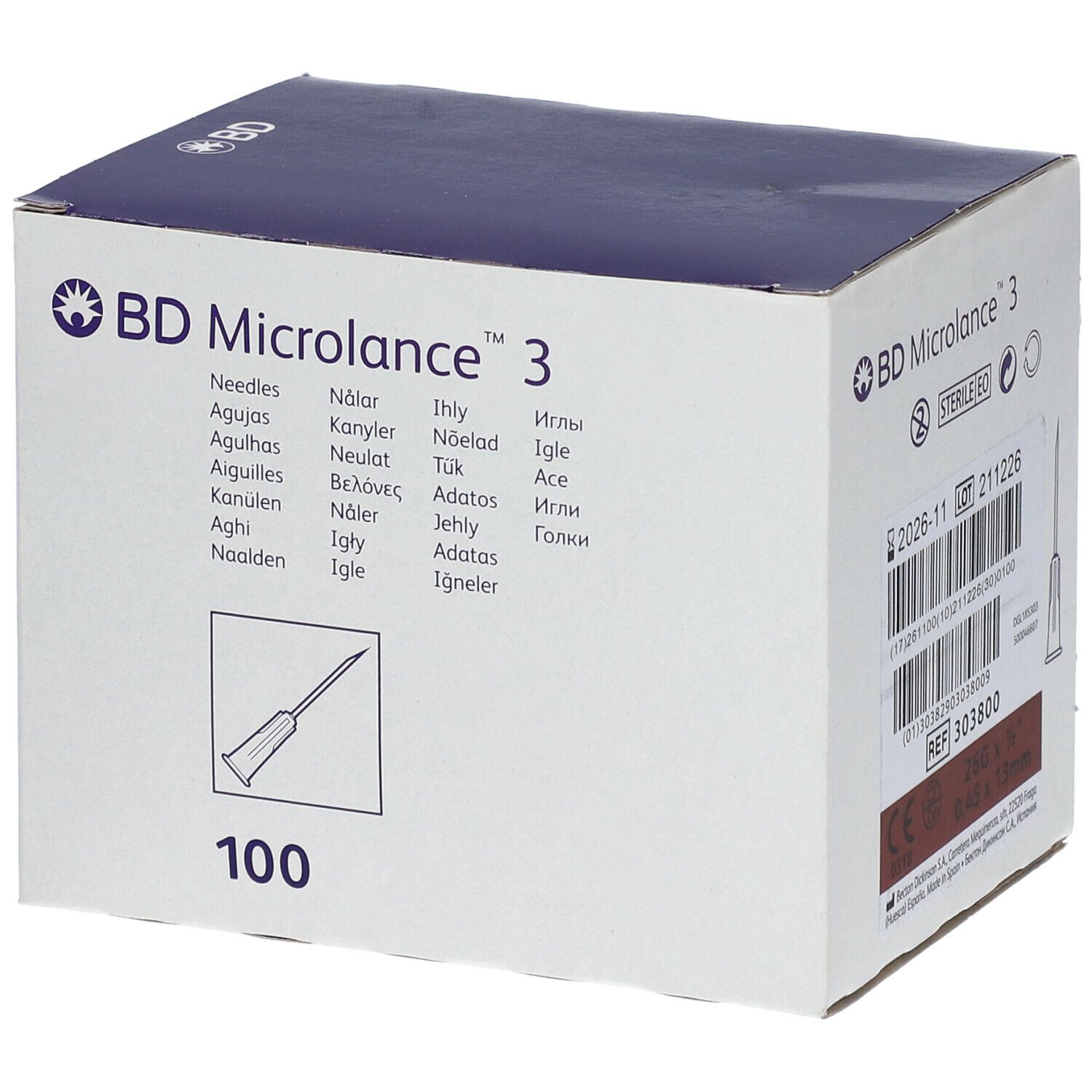 BD Microlance 3 Kanüle 26 G 1/2 0,45 x 13 mm