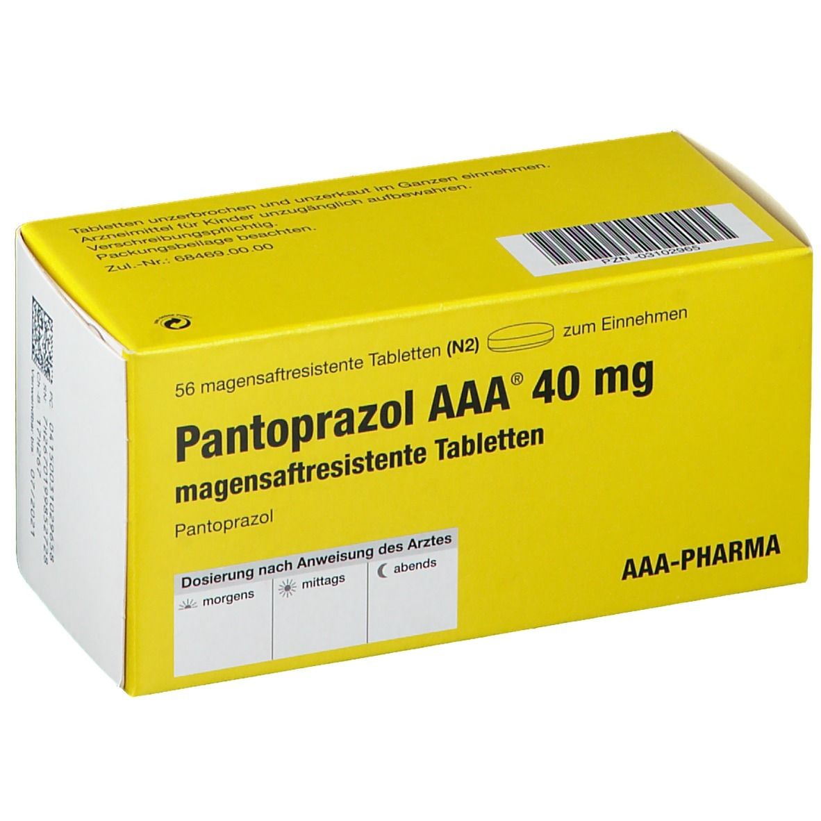 Pantoprazol AAA® 40 mg 56 St mit dem E-Rezept kaufen - Shop Apotheke