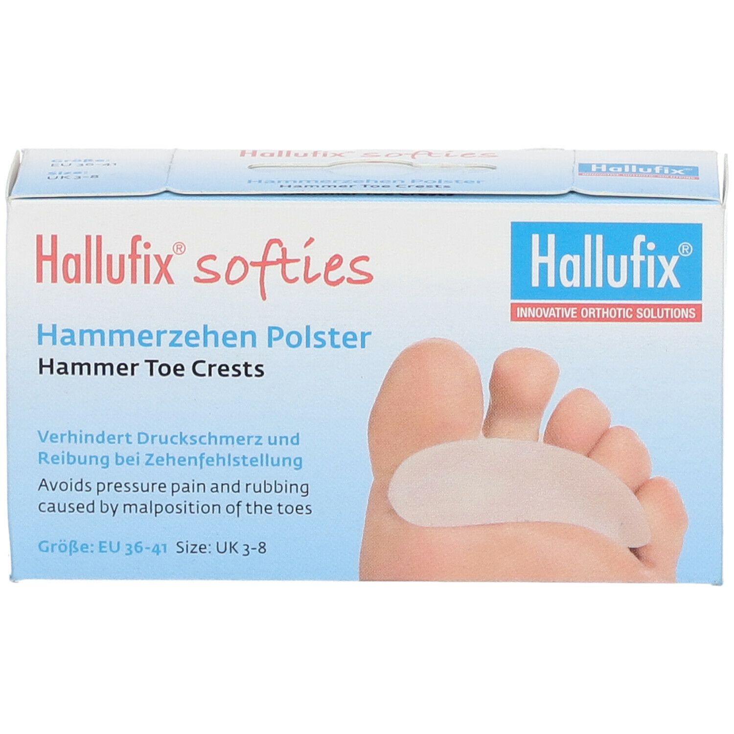 Hallufix® softies Hammerzehen Polster Gr. 36-41