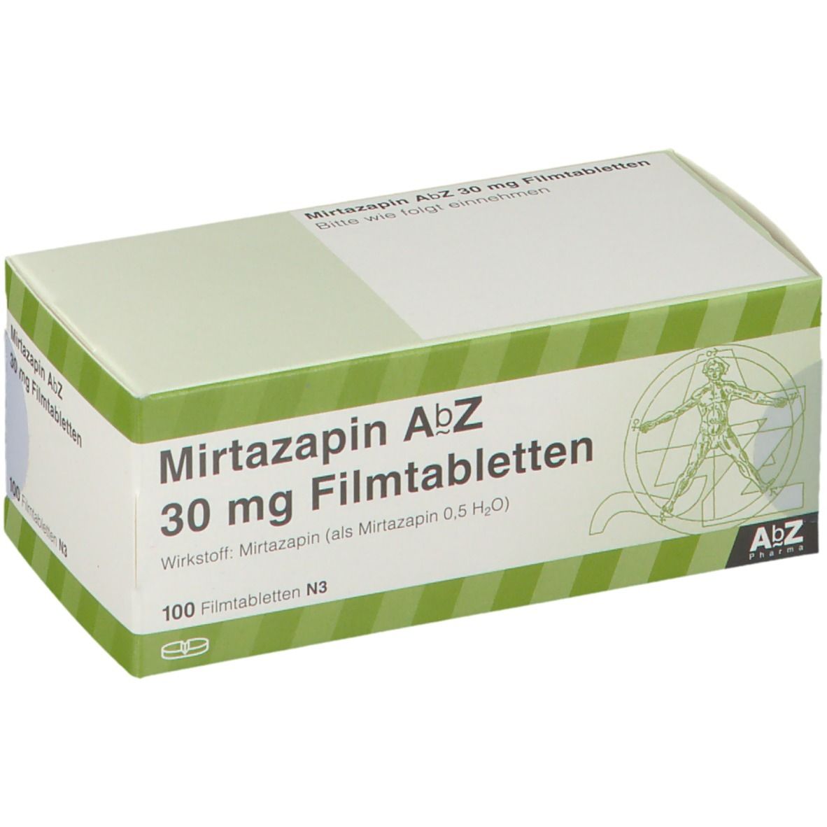 Mirtazapin AbZ 30 mg Filmtabletten 100 St