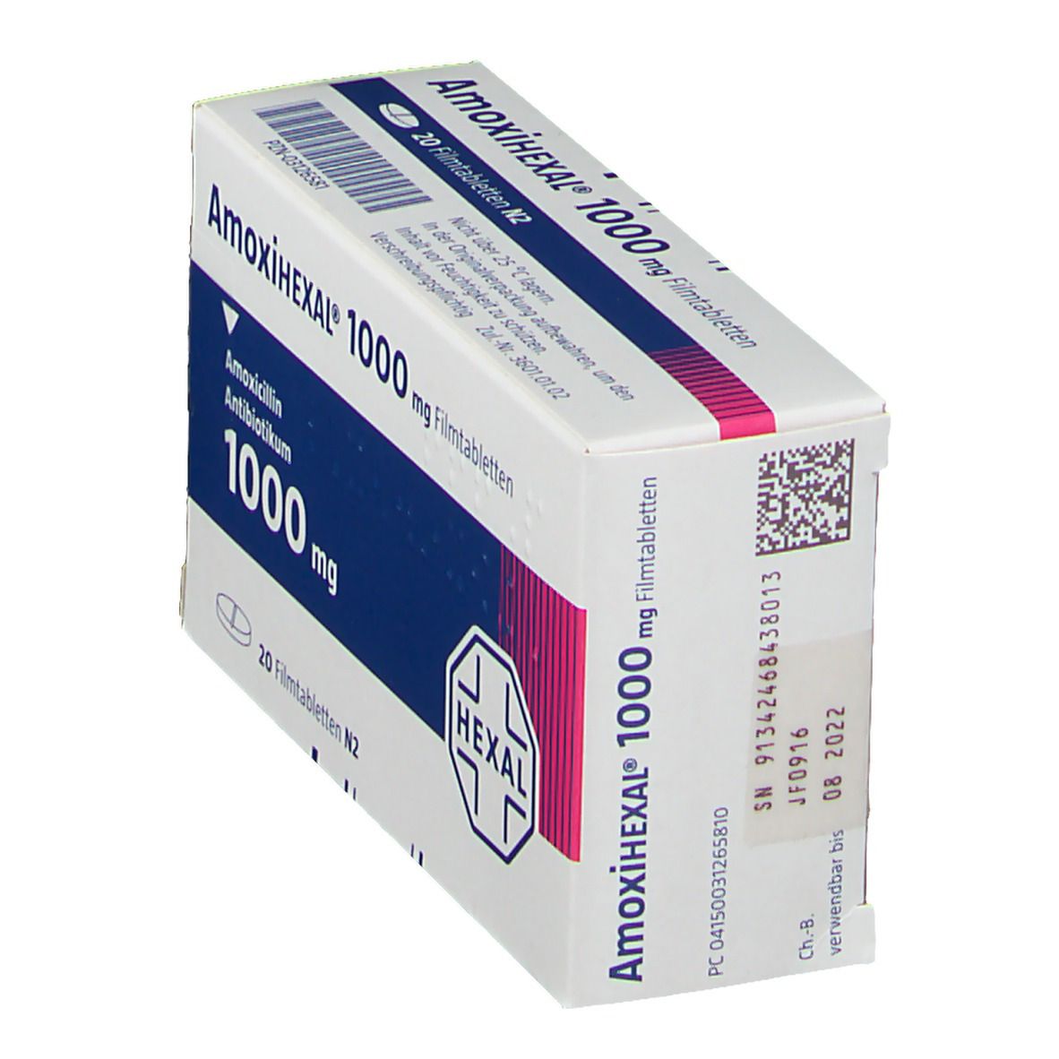 Amoxicillin 1000 mg 20 stück preis