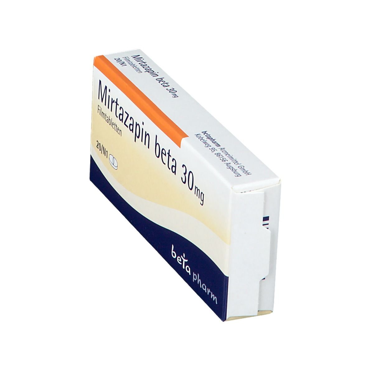 Mirtazapin beta 30 mg Filmtabletten 20 St