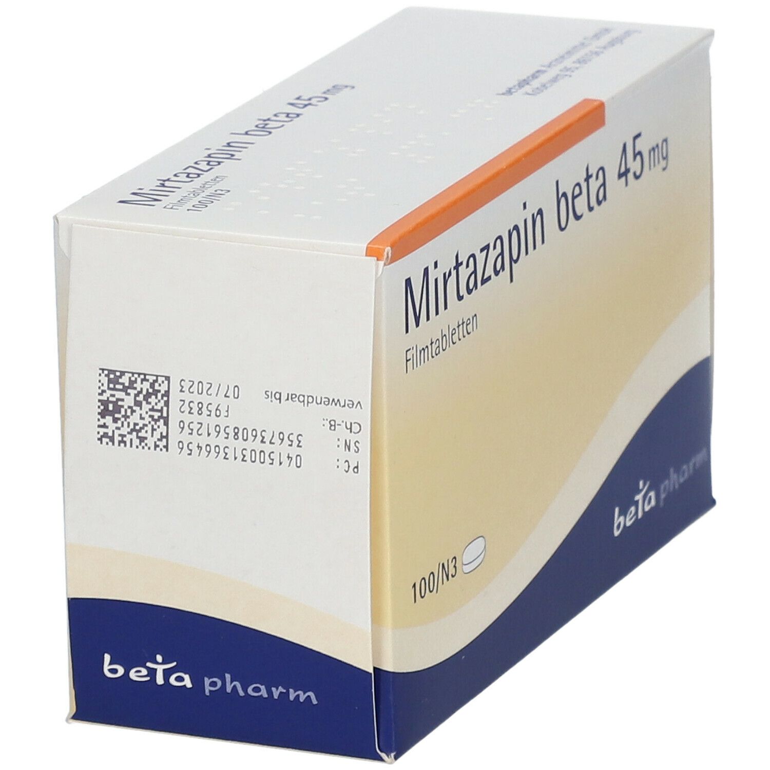 Mirtazapin beta 45 mg Filmtabletten 100 St