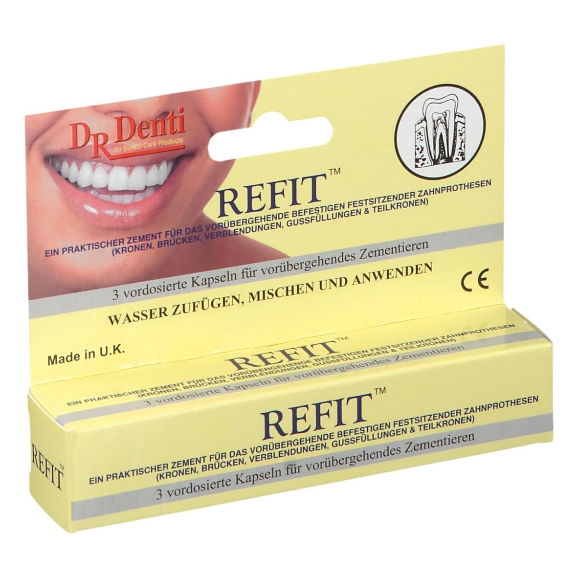Dr. Denti Refit Zahnzement für Kronen und Brücken