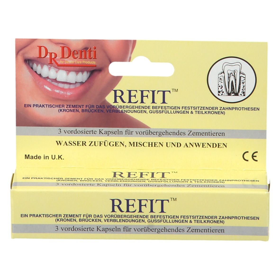 Dr. Denti Refit Zahnzement für Kronen und Brücken