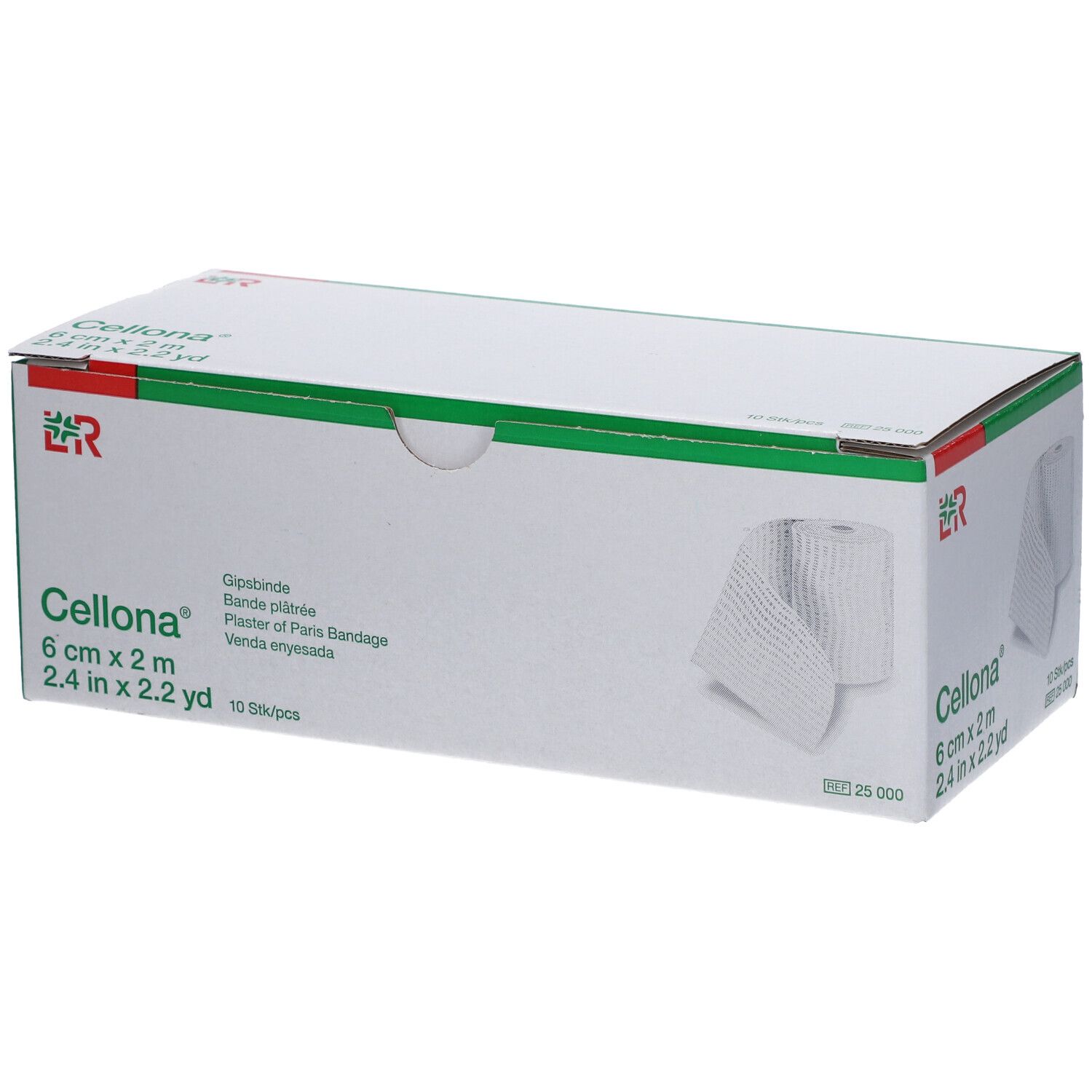 Cellona® Gipsbinde 6 cm x 2 m 2x5 St - Shop Apotheke