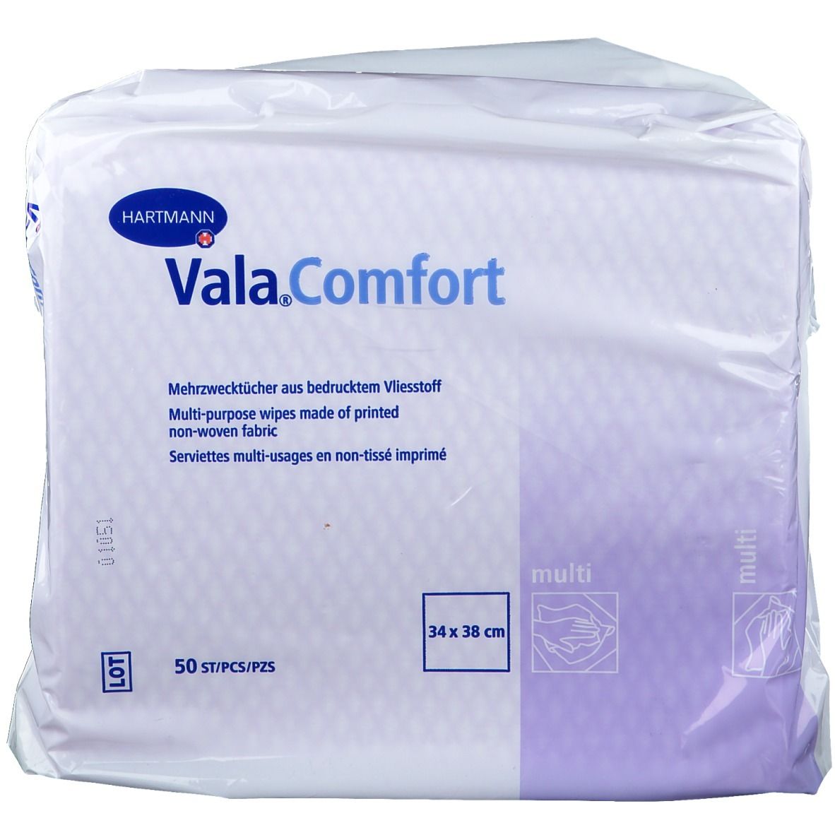 Vala®Comfort multi Einmal-Mehrzwecktücher 34 x 38 cm