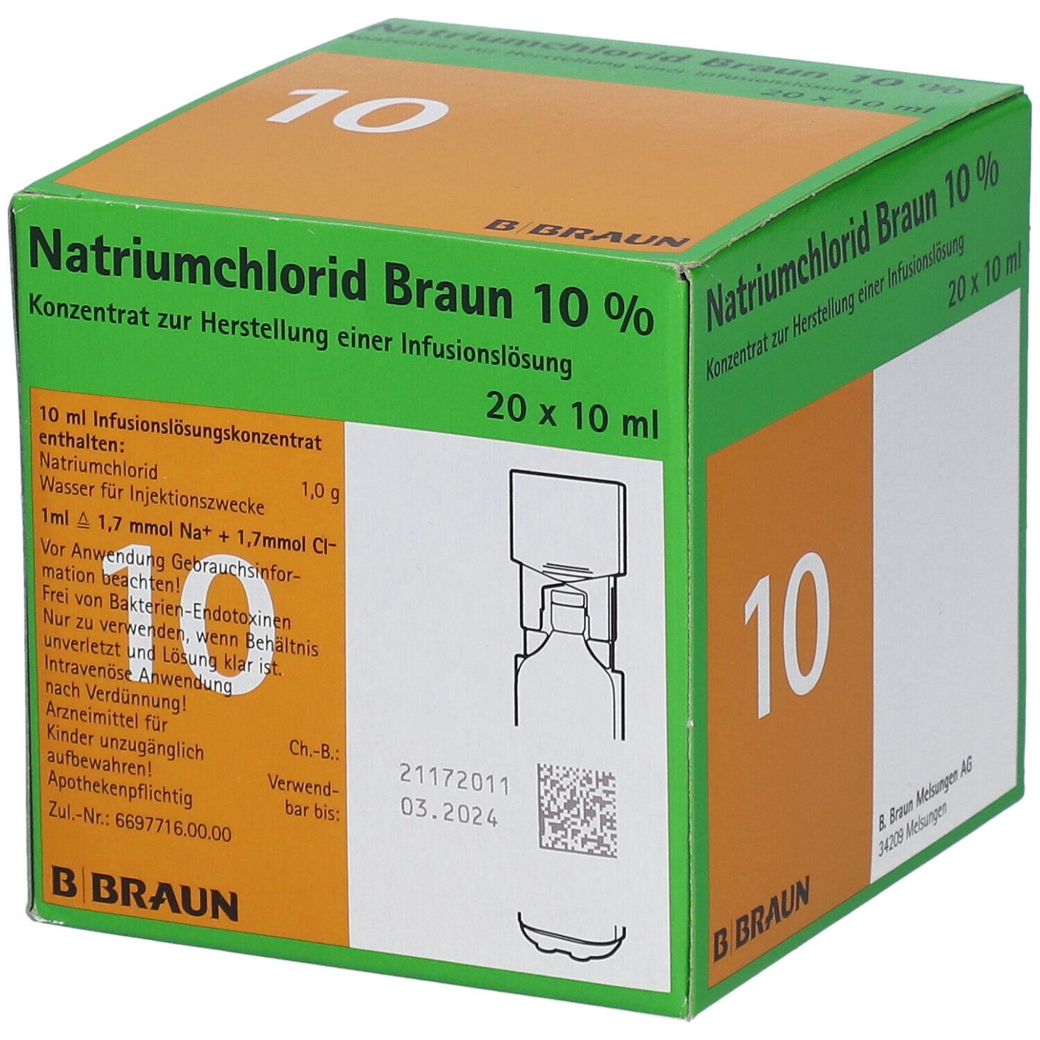 Natriumchlorid B. Braun 10% MPC Elektrolytkonzentrat