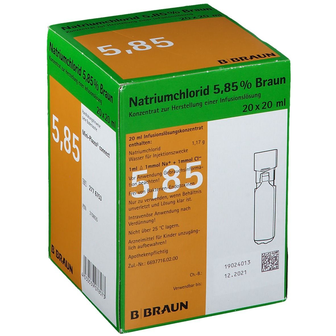 Natriumchlorid 5,85 % Braun Mini-Plasco® connect