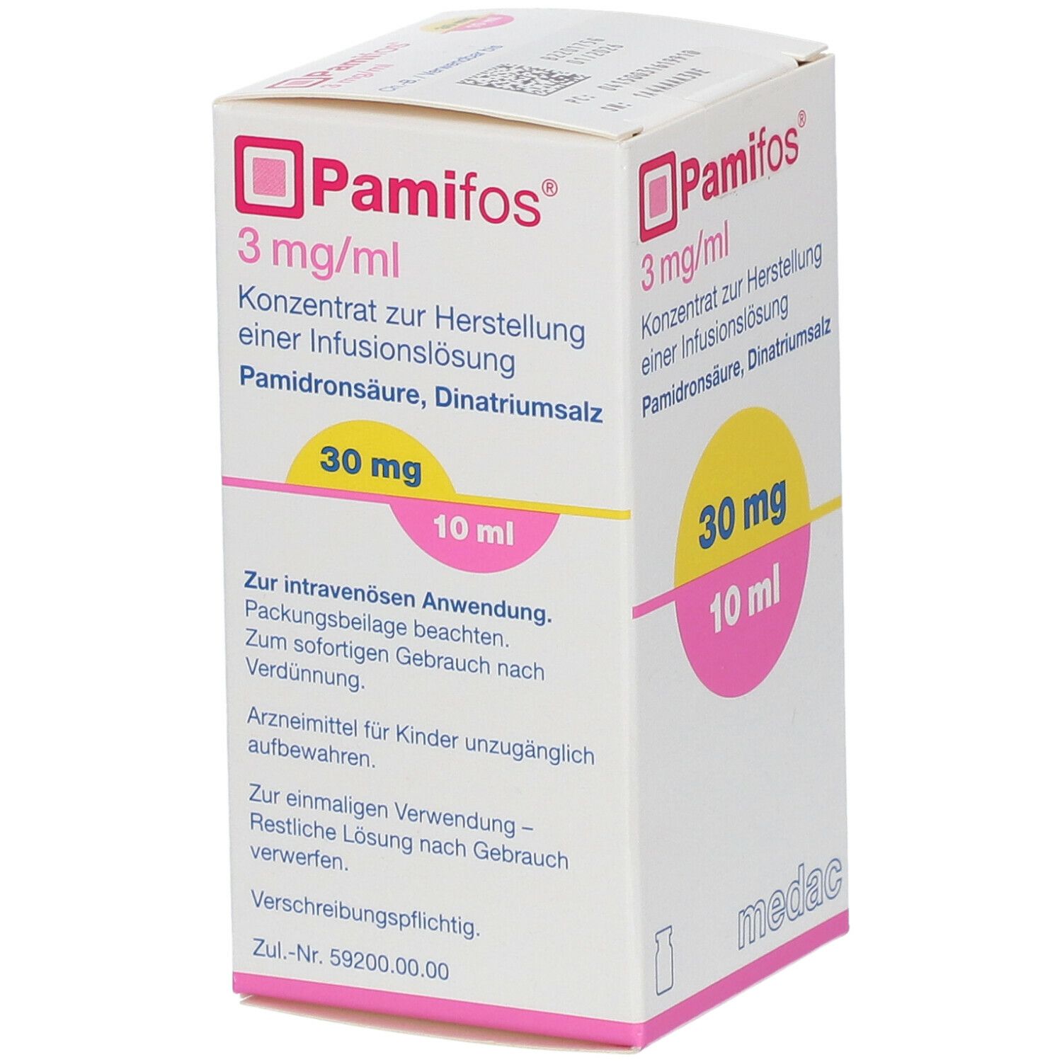 Pamifos 3 mg/ml Inf.Lsg.Konzentrat 30 mg 1 St Infusionslösungskonzentrat