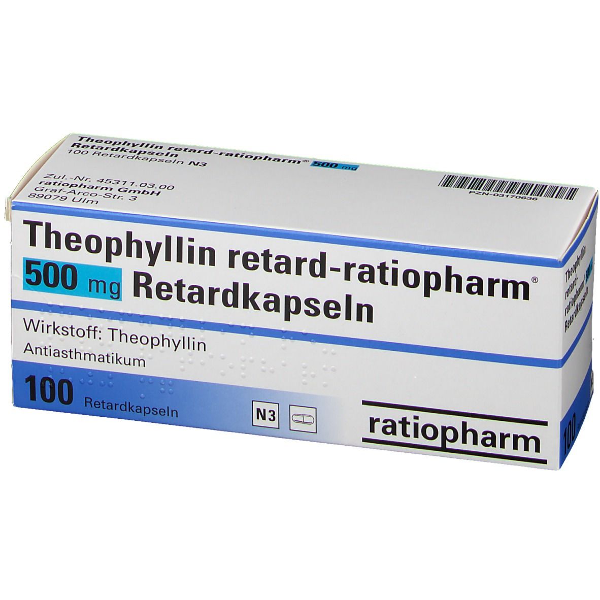 Theophyllin retard-ratiopharm® 500 mg