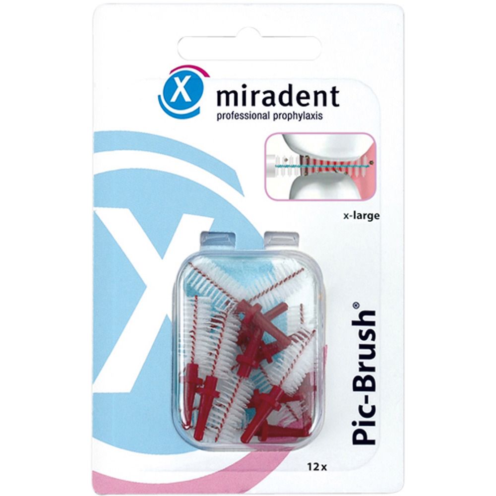 miradent Pic Brush® Ersatz-Interdentalbürsten bordeaux x-large 6,5 mm