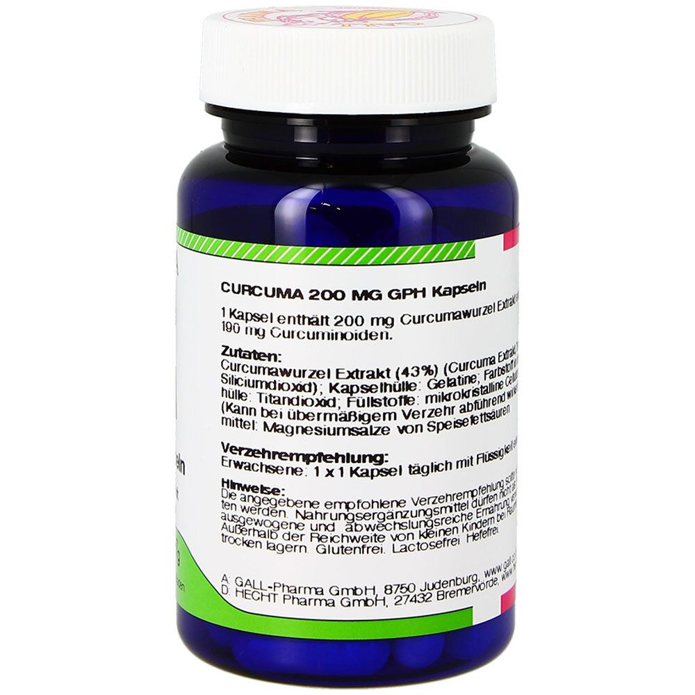 Curcuma 200 mg Kapseln 90 St