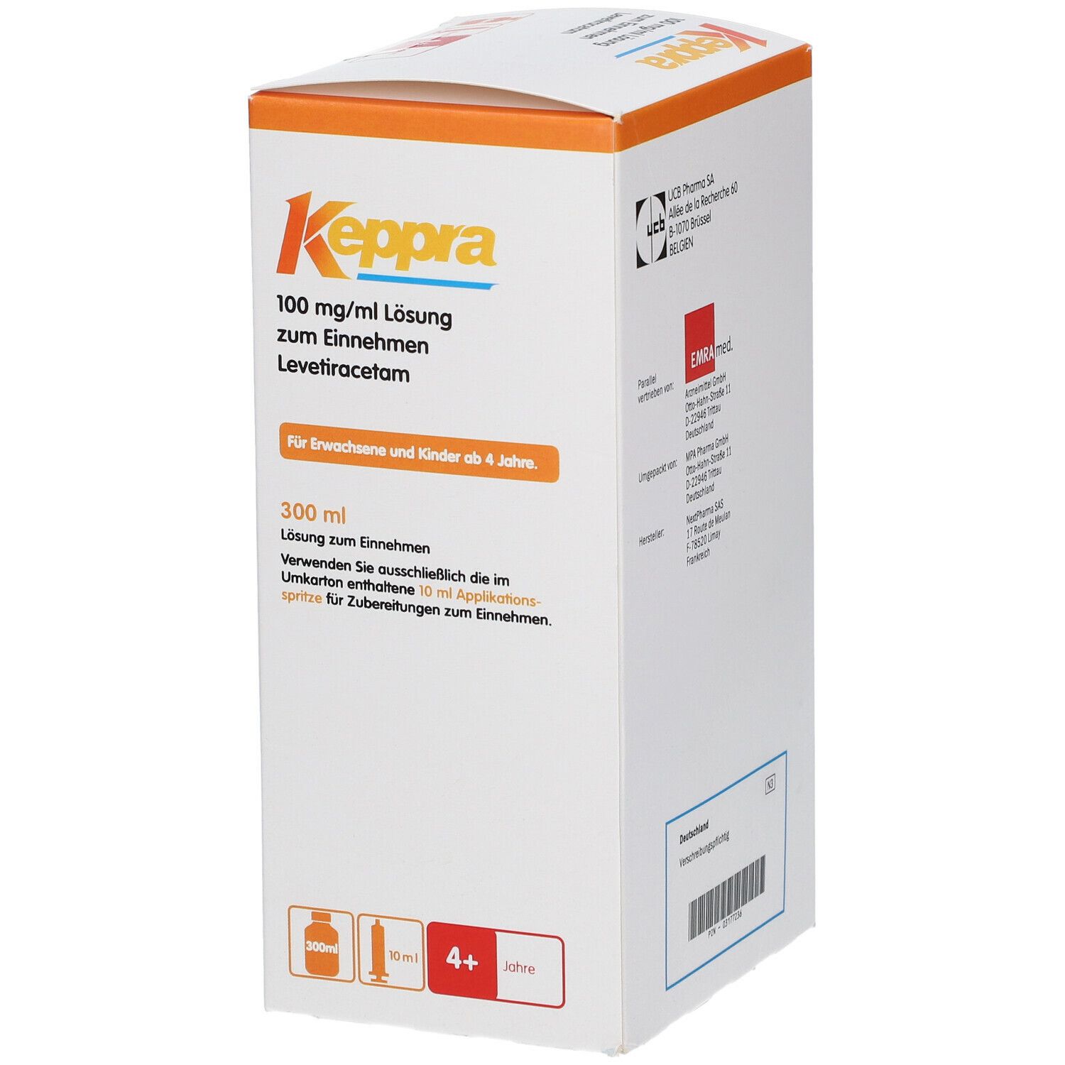 Keppra 100 mg/ml