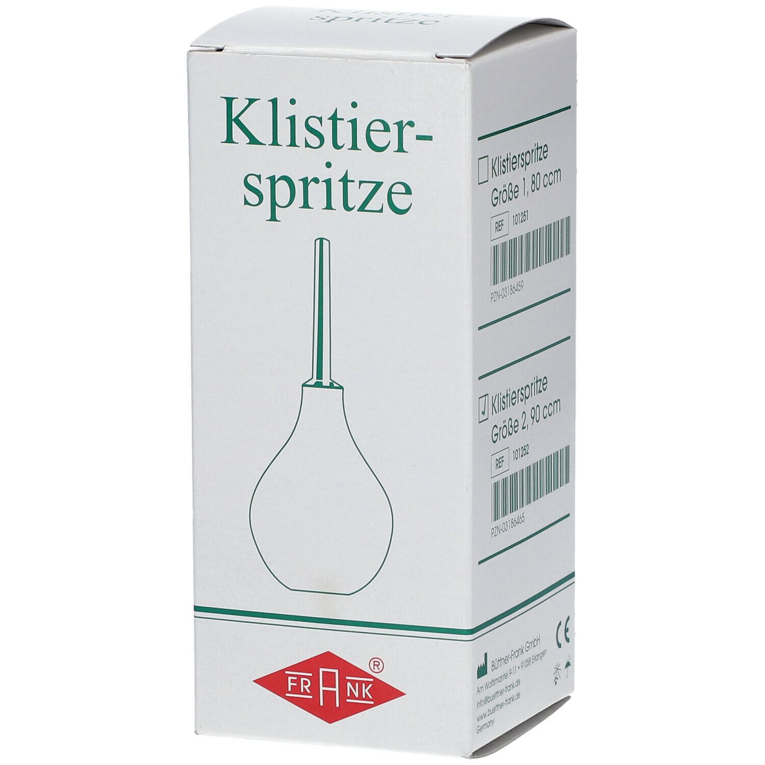 FRANK® Klistierspitzen birnförmig mit Kanüle Gr. 2 - 90 ml