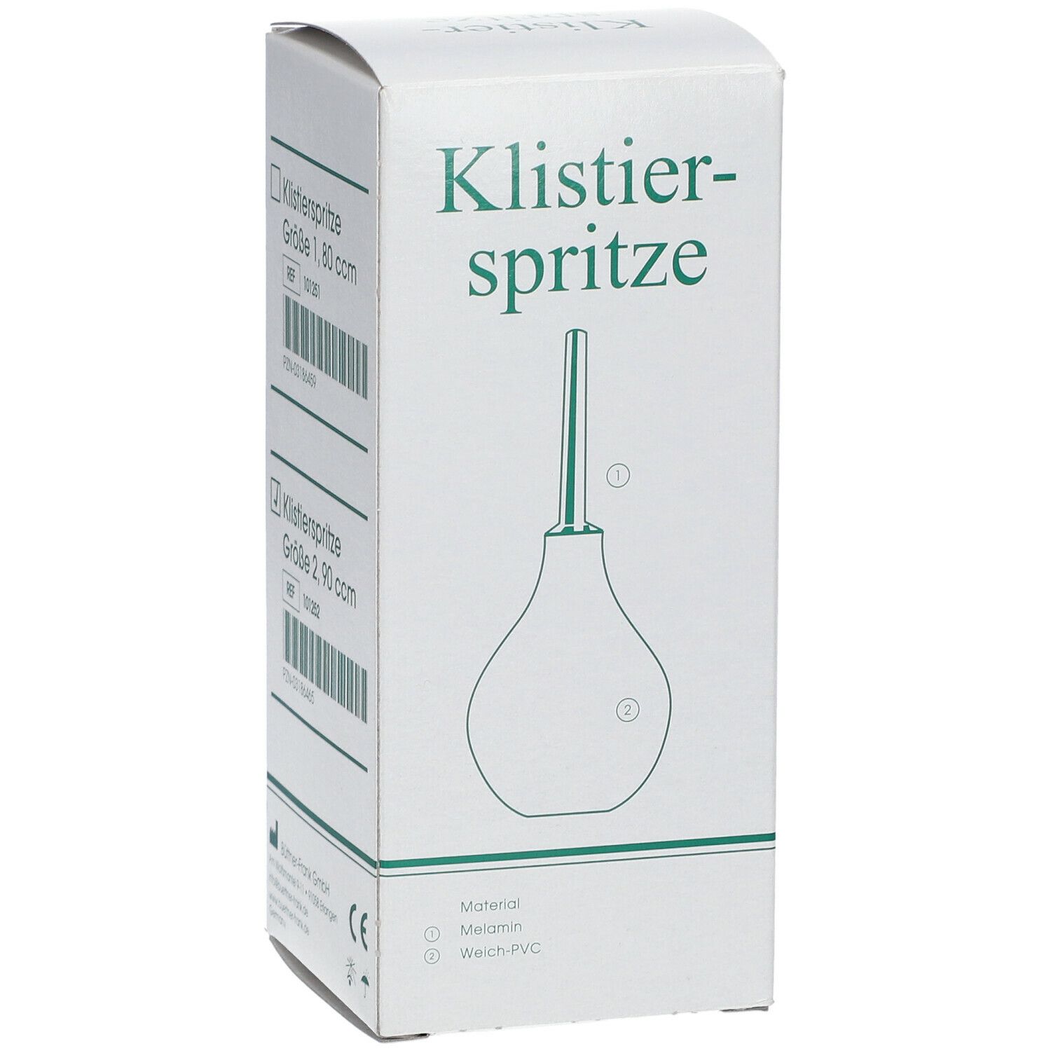 FRANK® Klistierspitzen birnförmig mit Kanüle Gr. 2 - 90 ml