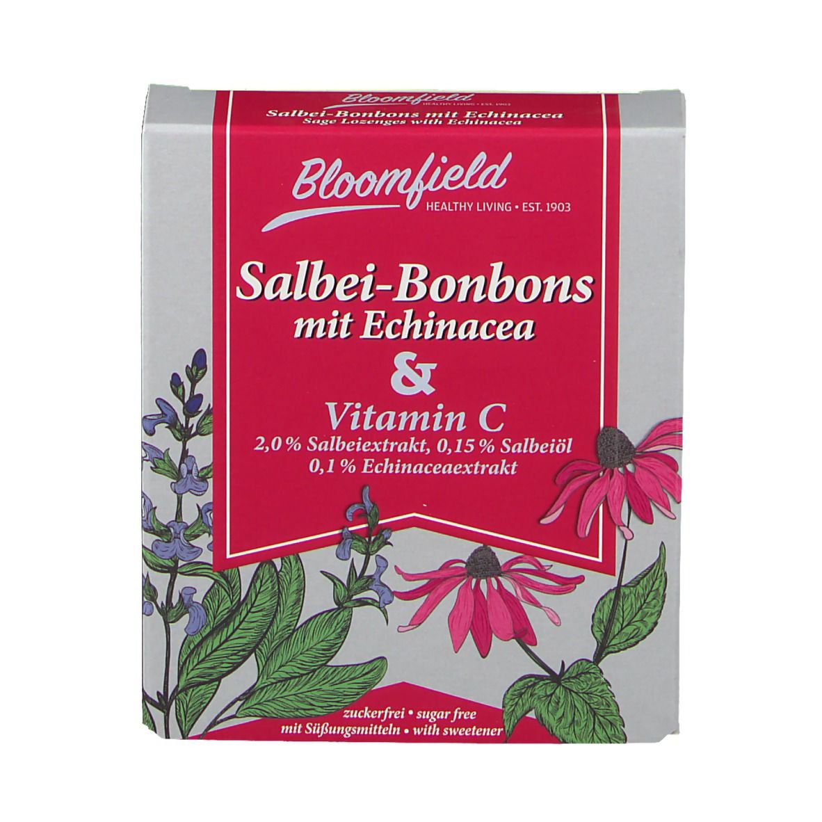 Bloomfield® Salbei Bonbons mit Echinacea und Vitamin C